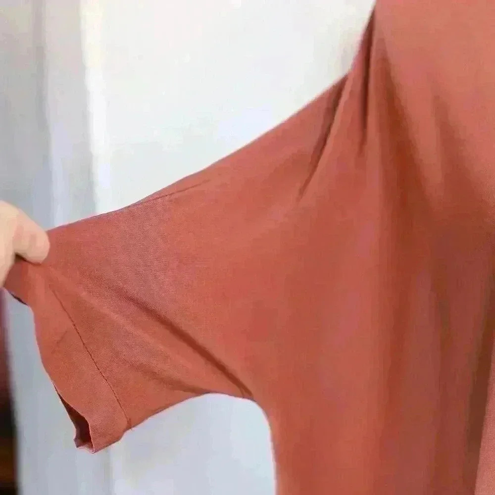 Zara Trafaluc Collection Size S Rust Color Short … - image 4